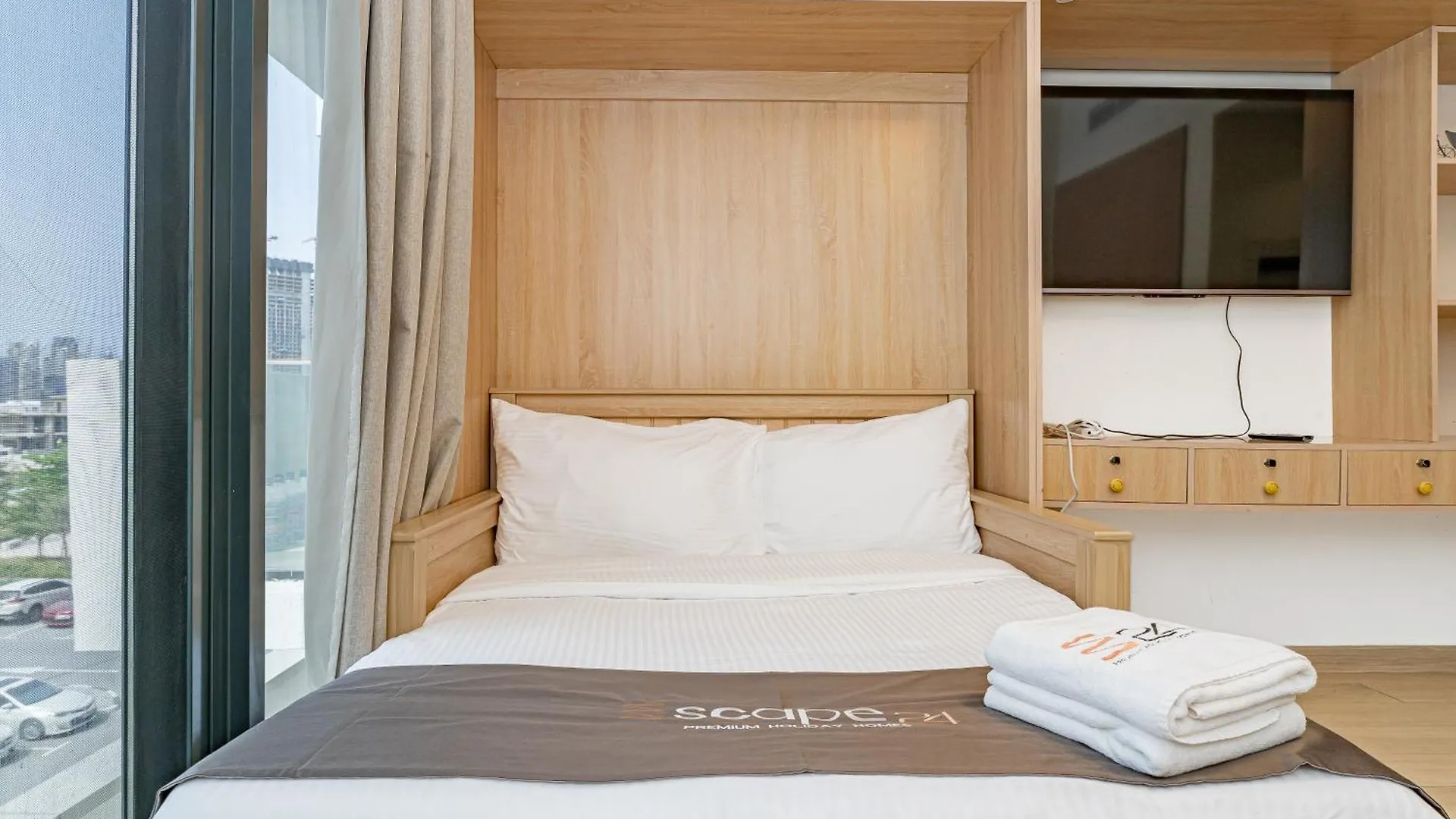 Escape24 - Chic Studio Apartment, Azizi Riviera 19 迪拜 公寓